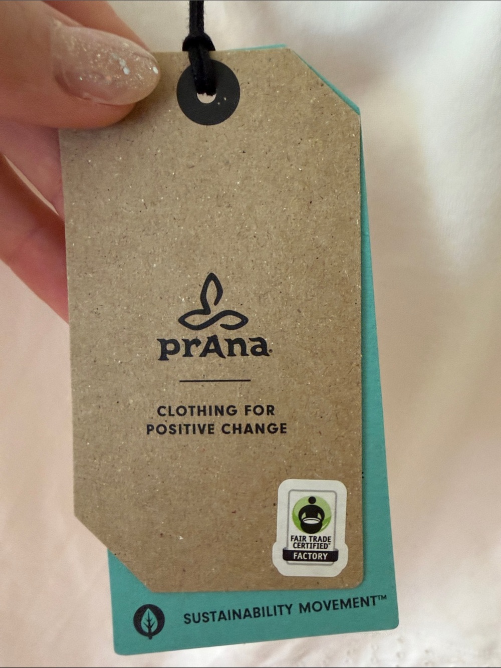 Prana Cream Eyelet Racerback Tank Top - Picture 4 of 9